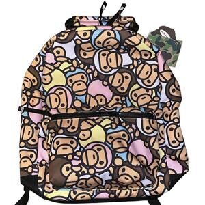 BAPE Baby Milo All-Over Pastel Print Daypack - Rare - Large